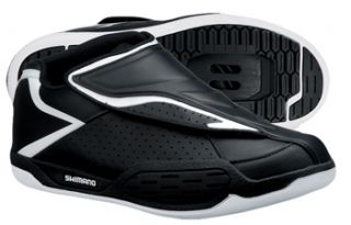 shimano am45 mtb spd shoe features upper tough synthetic leather