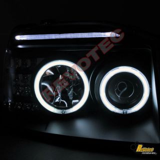  03 04 NISSAN FRONTIER CCFL HALO PROJECTOR HEADLIGHTS & LED TAIL LIGHTS