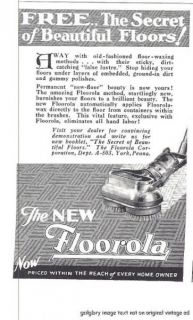 floorola waxing cleaning polishing floor machine vintage magazine