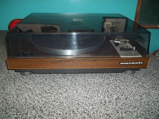 NICE MARANTZ 6110 TURNTABLE RECORD PLAYER WITH DUST COVER TESTED