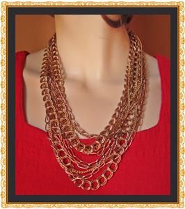 Gemma Redux Jamee Necklace 10 Brass Copper Chains Adjustable 17 to 21