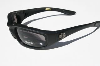 Choppers Men Motor Cycle Goggles Black Sunglasses UV400