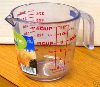 Clear Plastic 1 5 Cup Measuring Cup New Set of 3