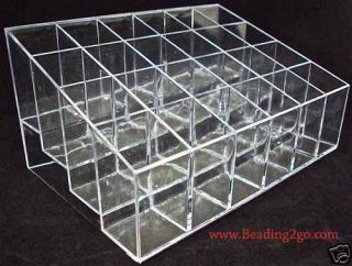 Clear Plastic Bead Pavilion Organizer for Tubes Tools