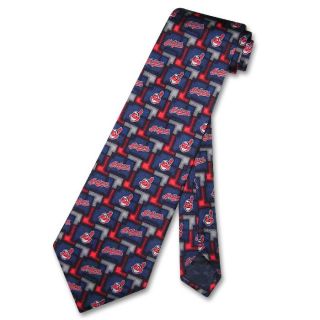 Cleveland Indians Silk Necktie MLB Baseball Mens Pattern Neck Tie
