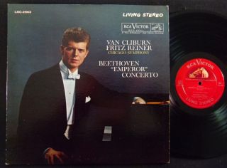 Beethoven Van Cliburn Symphony No 5 RCA LSC 2562 Living Stereo LP