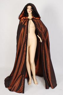 Medieval Renaissance Cape Cloak Handmade Taffeta for Men Women with