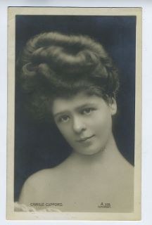 Edwardian Theater Lady 1910s Photo Postcard Clifford
