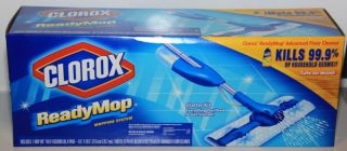 Clorox Ready Mop Starter Kit Advanced Floor Cleaner Kills 99.9% of