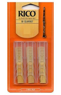 New Rico BB Clarinet Reeds 2 3 Pack RCA0320