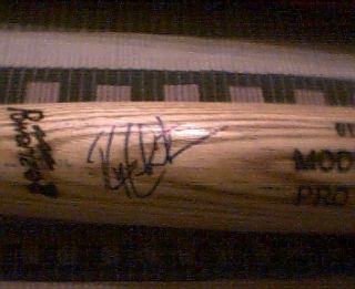 Ryan Christianson Autographed Baseball Bat 1 Pick Mariners