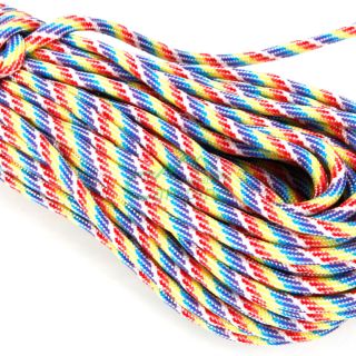 1220 inch Polyester Rope Climbing Rigging Rainbow Colors 27 for