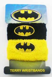 Batman Logo Double Pack Terry Cloth Wristbands
