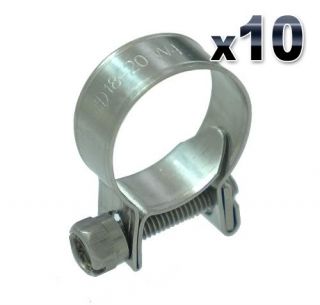 mini hose clamps 14 16mm stainless steel x10