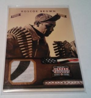 2012 AMERICANA HEROS & LEGENDS ROSCOE BROWN RELIC PROOF 75/89
