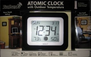 Skyscan Atomic Clock Weather Station Outdoor Temp 88901