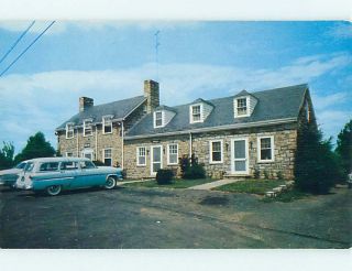 Unused 1950s OLD CARS & BLUE BARROT RESTAURANT Warrenton Virginia VA