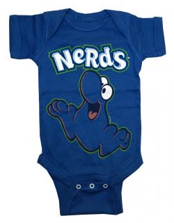  Blue Nerd Logo Candy Vintage Style Life Clothing Baby Snapsuit