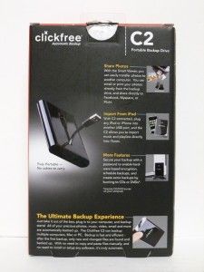clickfree automatic backup 500 gb c2