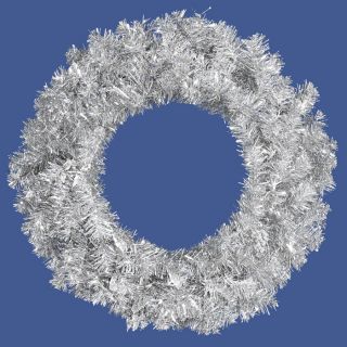  other items 24 silver tinsel artificial christmas wreath unlit
