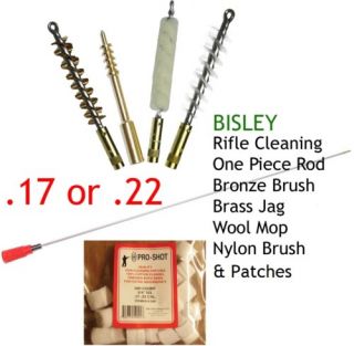 Rifle Gun Cleaning Rod Wire Brush Jag Wool Patch