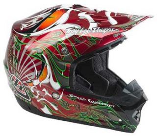 troy lee designs se2 kabuki red this is where your head lives all