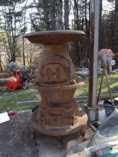 Antique Coal Stove No 14 Station Heater From Old Vt. B&M Railroad
