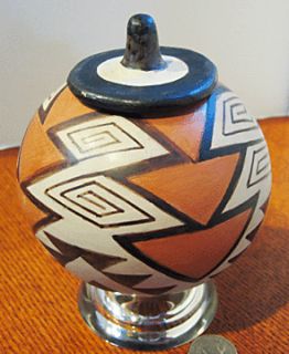 Cochiti Pueblo Polychrome Lidded Seed Jar
