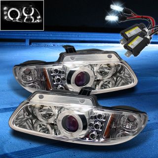 chrysler town and country twin halo led projector headlights chrome
