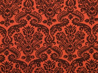 Michael Miller Dainty Damask Clementine CX3328 Fabric 30 Remnant