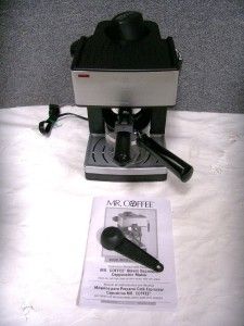 Mr Coffee ECM160 4 Cup Steam Espresso Cappuccino Machine Maker