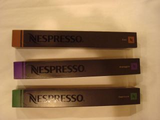 Nespresso 30 Coffee Capsules Ristretto Arpeggio Roma Pods Refill 3 Box