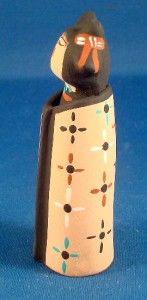 Native American Cochiti Pueblo Indian Pottery Mini Maiden Figure