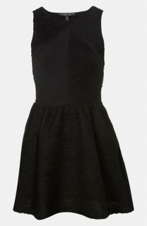 Topshop Pleat Textured Dress (Petite)