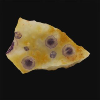 Purple Fluorite on Quartz Mineral Specimen from Namaqualand