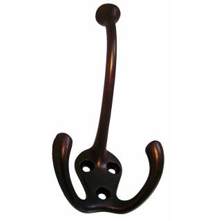  Oil Rubbed Bronze Robe and Coat Tri Hooks Pack of 10 Hook