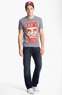 Obey T Shirt & J Brand Straight Leg Jeans