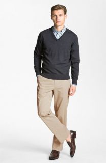 John W. ® V Neck Sweater, Façonnable Sport Shirt & Trousers