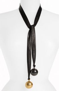 Kelly Wearstler Leather Strap Sphere Necklace