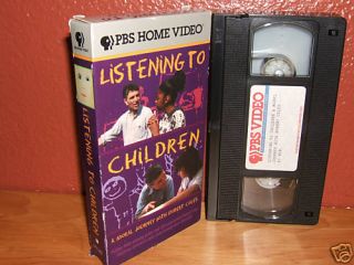 Listening to Children VHS PBS Robert Coles 794054348637