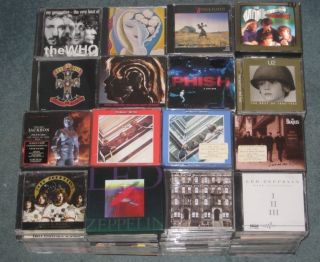 277 CD Lot Collection Led Zeppelin The Beatles Who U2 Rolling Stones