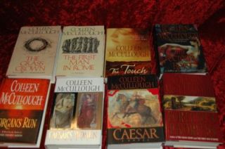 Lot of 8 HC Novels by Colleen McCullough Caesar, Caesars Women, the