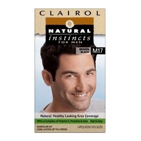 Clairol Natural Hair Color for Men M17 Brown Black