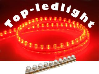 72cm Red Waterproof Neon Light PVC LED Strip 72SMD for Car Truck Boat