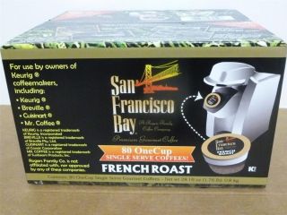 NEW San Francisco Bay Coffee OneCup French Roast 79 K Cups Keurig K
