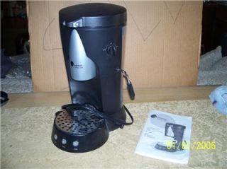 Lexxus Gourmet Coffee Cafe Single Cup Coffee Maker Machine w Frother