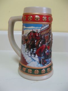Budweiser Holiday Stein Collection Hometown Holiday