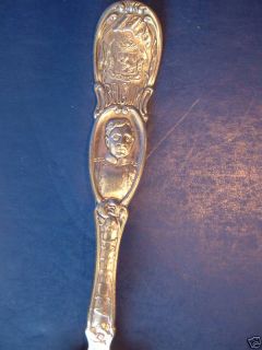 Antique Silverplate Collector Spoon Belgium Albert RARE