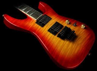 Jackson Custom Shop Exclusive SL2H V Soloist Guitar Trans Burnt Cherry