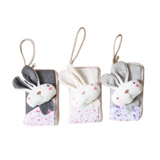 New Cute Rabbit Head Coin Change Purse Made of Flannelette Cell Phone